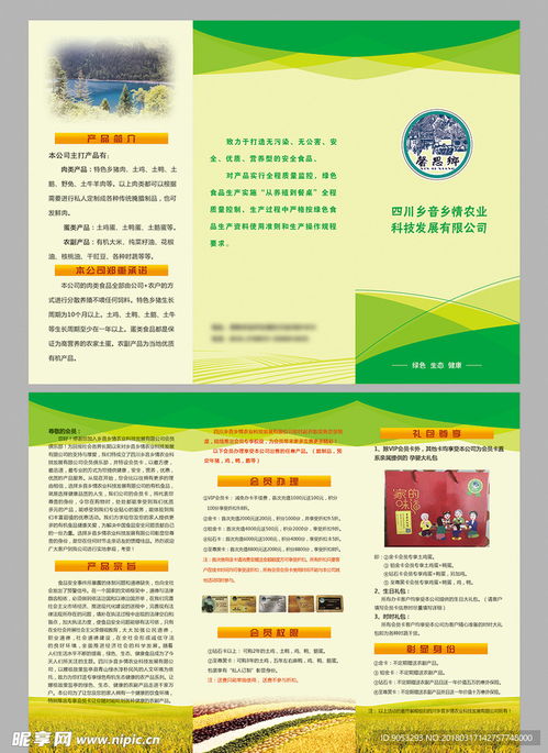农产品折页设计图 dm宣传单